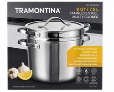 Tramontina Stainless Steel 8QT Multi-Cooker Double Handle With Lid new picture