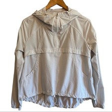 Lululemon Seek Vistas 1/2 Zip Jacket S Seersucker Packable Hooded Windbreaker picture