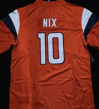 kid's customized Broncos Bo Nix 10 KIDS Size s-xl Stitched Nwt tangerine picture