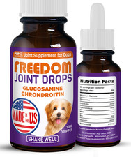 Freedom Joint Drops for Dogs with Hyaluronic Acid, Glucosamine (ORIGINAL BRANDED picture