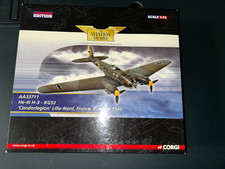 Corgi 1/72  AA33711 HEINKEL HE-111H-3 KG 53  LILLE NORD FRANCE 1940  USED-READ picture