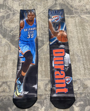 WNWOT OKC Thunder FBF Originals Kevin Durant Graphic Socks Sz 10-13 Mens nice picture