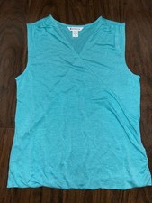 Athleta Breezy Wrap-Front Sleeveless Tank in Aqua picture