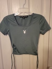 Playboy x Missguided Ruched Crop Top T-Shirt picture