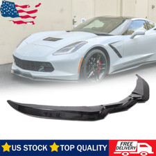 Front Bumper Lip Splitter Glossy Black For 2014~2019 Corvette C7 STG Stage 5 Z06 picture