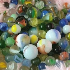 Vintage 1950-70s Marbles Mixed Peltier Akro Large And Small Variety U.S./Germany picture