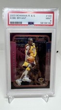 2003-04 Bowman CHROME Rookie & Stars #100 Kobe Bryant PSA 9 Rare PSA label error picture