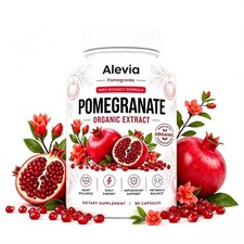 New Upgrade Alevia Pomegranate Capsules 90ct Organic Extract Antioxidant, USA picture