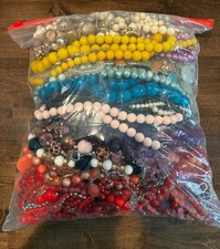 Vintage to Now 13lb. Jewelry lot of acrylic plastic necklaces picture