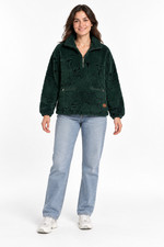 Woolrich Women’s Green Puffy Fuzzy Outdoor Winter Coat Size Small picture