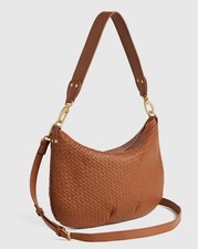 NEW  Quince Sloane Handwoven Mini Shoulder Bag Cognac picture
