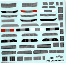 Powerslide 414 1990's Chevy Grilles 1/24 Nascar waterslide decal picture