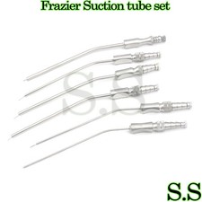 NEW Frazier Suction tube set of 6 tubes Dental ENT Surgical Instruments picture