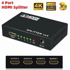 4K 1080P HDMI Splitter 1 In 4 Out 1x4 Amplifier HD Multi Display Distributor picture