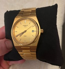 Tissot PRX 40mm Quartz Men's Watch Champagne Gold Dial With 316L Stainless Steel picture