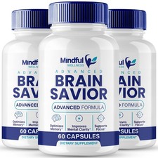 BrainSavior Brain Savior Mindful Wellness Supplement - 180 Capsules (3 Pack) picture