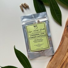 Chaparral Leaf Powder Capsules | Wildcrafted Larrea Tridentata | 530mg picture