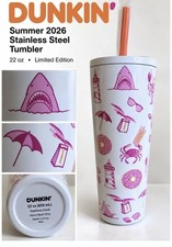 New Rare Dunkin Donuts Summer 2026 Stainless Steel 22oz Tumbler  picture