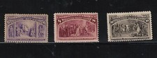 USA #235 - #237 Mint Fine Original Gum Hinged Trio picture