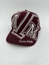 Vintage The Game Texas A&M Aggies Hat Snapback Big Logo Spellout Mens RARE picture