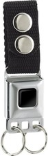 Buckle-Down Keychain, Seatbelt Buckle Black 4.5
