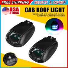 2-20x Solar Powered Cab Light Car Roof RGB Strobe Light w/ Remote Control Truck picture