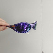 Vintage Oakley Eye Jacket Polarized Ruby ​Lenses Purple Lens Purple Frames picture