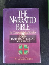 The Narrated Bible in Chronological Order HC/DJ NIV LaGard Smith 1984 picture