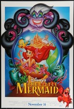 The Little Mermaid (R1997) Original Double-sided Movie Poster Rolled 27x40 picture