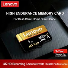 LENOVO 1TB 512GB 256GB 128GB Micro TF SD Card High Speed Class Flash Memory* picture