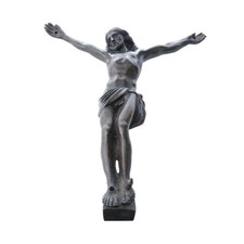 c1870 Antique French Bronze Crucifix picture