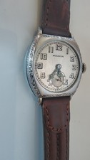Vintage Bulova Conqueror, 1920s, Art Deco, 15 jewels, leather strap, serviced picture