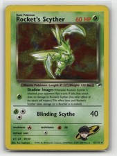 Rocket's Scyther - Gym Heroes 13/132 - Rare - HP - Unlimited Holo Pokemon picture