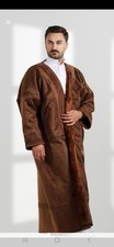 brown Traditional Arabic Long Coat/ Cloak Farwa Vintage Style فروه رجالي  picture