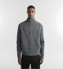 COS Relaxed Fit MERINO WOOL ZIP-UP TRACK JACKET Men’s Size Medium NEW picture