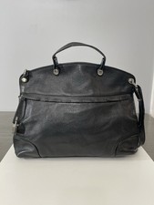 Furla Genuine Leather Black Shoulder Crossbody Bag Made in Romania picture