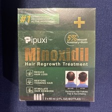 LOW PRICE Pipuxi Minoxidil 5% Hair Regrowth Treatment Rosemary Biotin 3 x 60ml picture