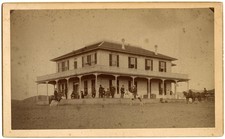 1880s Albumen Boudoir Card Photo Hermosa Vista Hotel, Pasadena, California picture