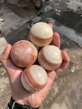 1KG Natural Pink Aragonite Spheres Lot Polished Crystal Ball Mineral Specimens picture