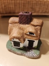 Vintage Ceramic Cottage House Tea Light Candle Holder Luminary 4