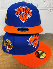 NY KNICKS FINALS Hat Fitted New Era SIDE PATCH OFFICIAL TWO TONE RARE NBA picture