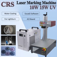 10W/15W UV Laser Marking Machine Chiller For Leather/Glass/Wood/Acrylic US picture