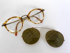 Oliver Peoples Vintage OP-505 optical frame in 404 AG, with its original clip-on picture