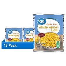 (12 pack) Great Value Golden Sweet Whole Kernel Corn, 8.5 oz Can picture