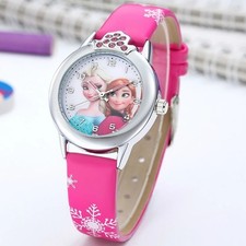 Girls Kids Frozen Elsa & Anna Watch Princess Children's Cartoon Gifts for Kids picture