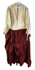 New Torrid Womens 2XL Steampunk Poplin Pirate Saloon Dress Halloween picture