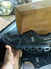 oncloud Cloud 6 Men's Black Low Top Lace-Up Athletic Sneakers Standard Width picture