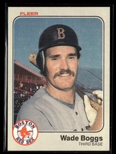Wade Boggs 1983 Fleer #179 (Cond: EX-MT, Soft Corner) RC picture