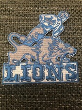 Detroit Lions Vintage Rare Embroidered Iron On Patch 3.5” X 3.5” picture