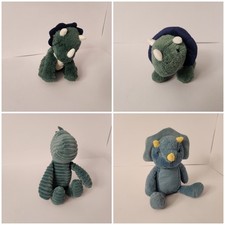 Carters Just One You Plush Dinosaur Lot of 4 Triceratops Corduroy Cloud Island picture